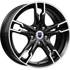 Диск R17 5x114,3 7J ET40 D66,1 К&К Солар Алмаз Черный