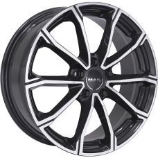 Диск R17 5x114,3 7J ET50 D67,1 MAK DaVinci Black Mirror