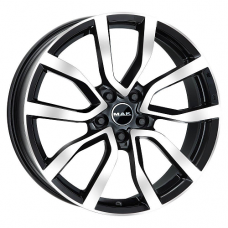 Диск R21 5x112 9,5J ET25 D66,45 MAK Midlands Black Mirror