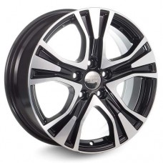 Диск R17 5x112 7J ET54 D57,1 K&K КС673 (ZV 17_Jetta) алмаз черный
