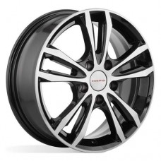 Диск R16 5x114,3 6J ET43 D67,1 Rapid Samara (КС866) Алмаз чёрный