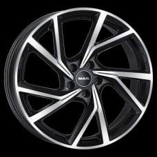 Диск R19 5x114,3 8J ET50 D76 MAK Kassel Black Mirror