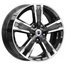 Диск R16 5x114,3 6,5J ET40 D66,1 K&K Оклахома (КС998) алмаз чёрный