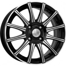 Диск R15 5x105 6J ET39 D56,6 K&K Сиеста (КС474) алмаз черный
