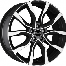 Диск R18 5x114,3 8J ET40 D76 MAK Highlands Black Mirror
