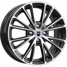 Диск R16 4x100 6J ET50 60,1 K&K Меандр-оригинал (КС879) алмаз черный SK