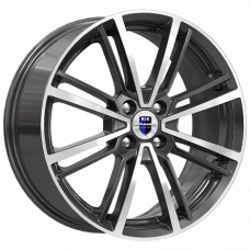 Диск R17 5x108 7J ET50 63,35 K&K Эрфурт (КС898) алмаз черный