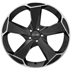 Диск R21 5x112 9J ET50 D79 OZ Aspen HLT Matt Black Diamond Cut d-XL