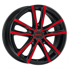 Диск R16 5x112 6,5J ET45 D76 MAK Milano Black and Red