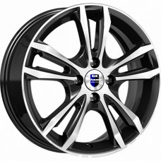 Диск R16 4х100x 6J ET45 D67,1 K&K Samara (КС866) Алмаз чёрный