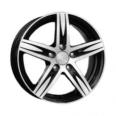 Диск R16 5x112 6,5J ET46 D57,1 K&K Андорра-оригинал (КС454) алмаз черный
