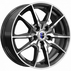 Диск R16 5x114,3 6,5J ET50 D66,1 К&К Адамар (КС886-12) алмаз черный Диск R16 5x114,3 6,5J ET50 D66,1 К&К Адамар (КС886-12) алмаз черный